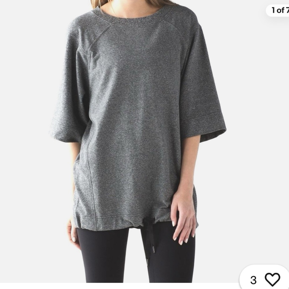 Lululemon Size 10 Split‎ Short Sleeve Pullover Slightly Oversized